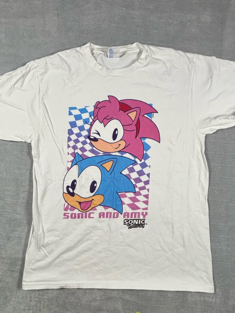 Sonic and Amy Retro‎ Graphic Tee - White